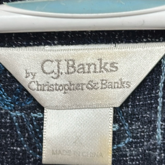 CJ Banks Zippered Jacket with slip pockets at waist and faux pockets at chest - Picture 3 of 8
